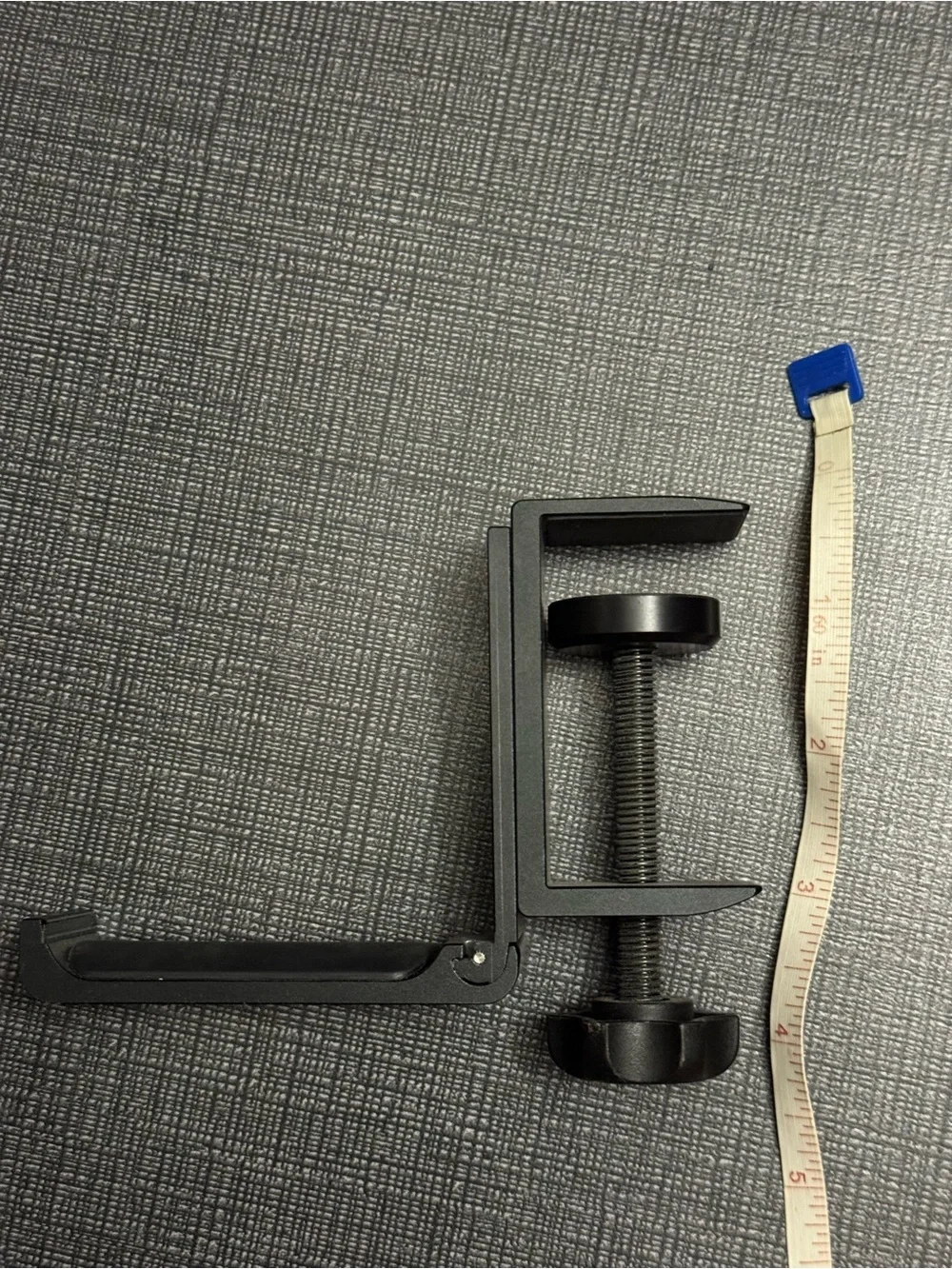 Moko Black Clamp-On Under-Shelf Headphone Hook